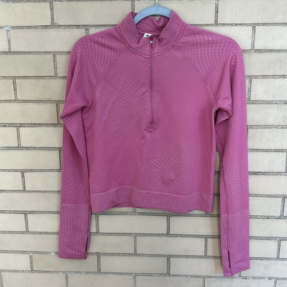 Lululemon rest less cropped 1/2 zip long sleeve top size 6 - Picture 2 of 7